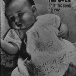 Vintage Coat Dress Etc Knitting Pattern for Baby Patons 202 Vintage Baby Knits