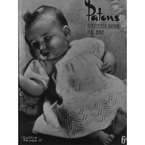 Vintage Coat Dress Etc Knitting Pattern for Baby Patons 202 Vintage Baby Knits.jpg