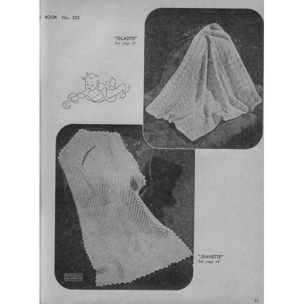 Vintage Coat Dress Etc Knitting Pattern for Baby Patons 202 Vintage Baby Knits (4).jpg