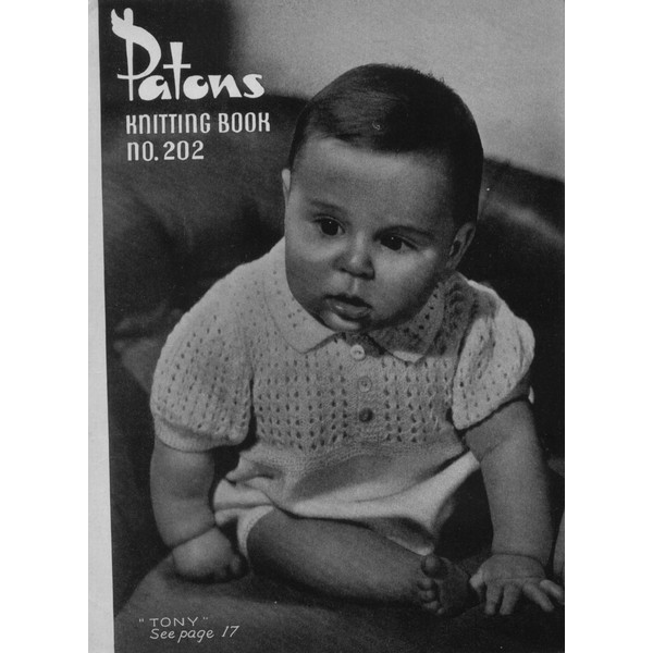 Vintage Coat Dress Etc Knitting Pattern for Baby Patons 202 Vintage Baby Knits (5).jpg