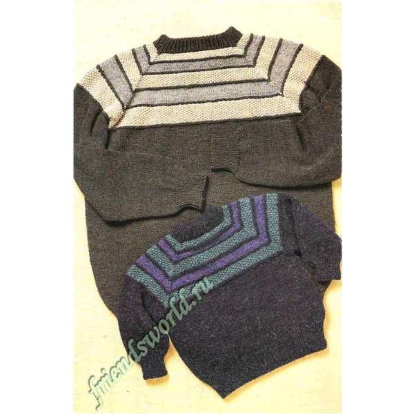 Vintage Sweater Knitting Pattern for Baby Patons 719 Upside Down Sweaters (2).jpg