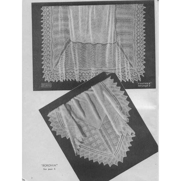 Vintage Shawl and Cot Covers Knitting Pattern for Baby Patons 216 Shawls and Cot Covers (2).jpg