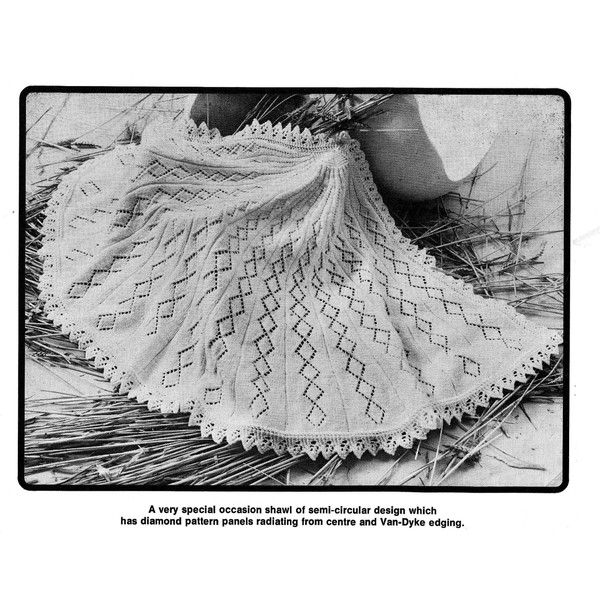 Vintage Cardigan Dress Cot Cover Knitting Pattern for Baby Patons 951 Good Morning World (7).jpg