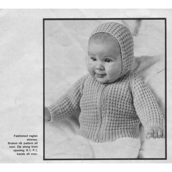 Vintage Jacket Jumper Knitting Pattern for Baby Patons 998 Knitting for Littlies (4).jpg