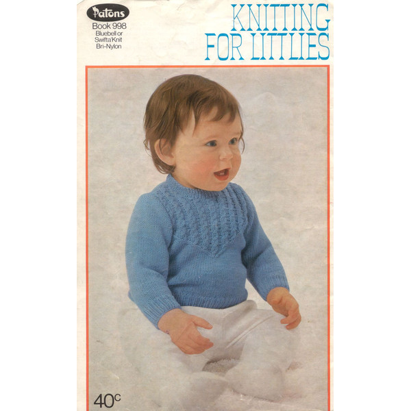Vintage Jacket Jumper Knitting Pattern for Baby Patons 998 Knitting for Littlies (11).jpg