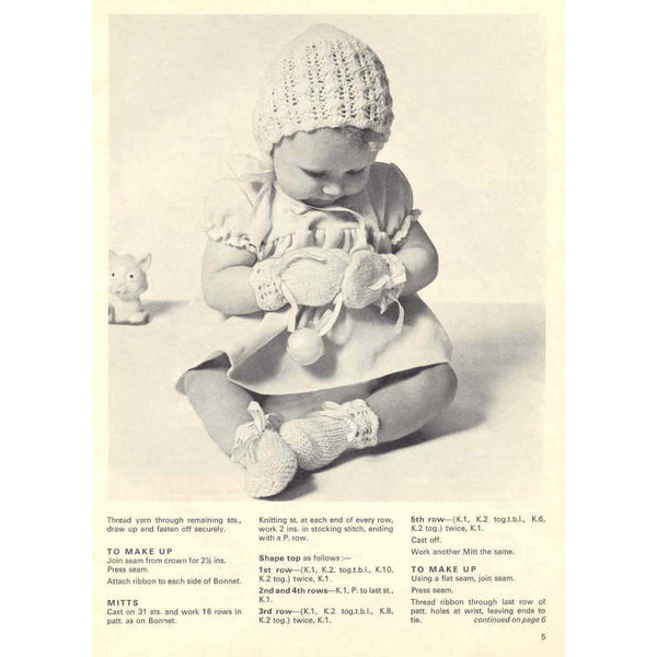 Vintage Coat Jacket Dress Knitting and Crochet Pattern for Baby Patons 166 Baby Book (2).jpg