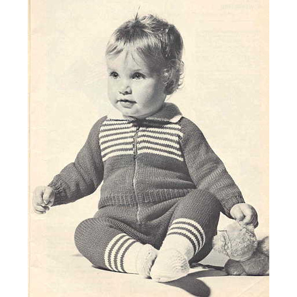 Vintage Coat Jacket Dress Knitting and Crochet Pattern for Baby Patons 166 Baby Book (4).jpg