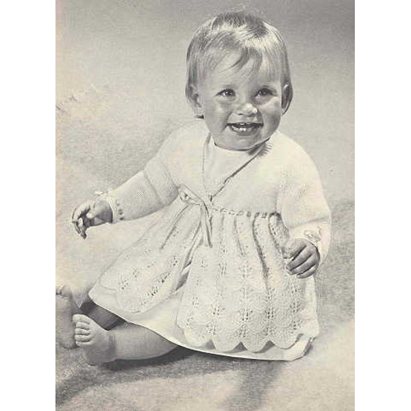 Vintage Coat Jacket Dress Knitting and Crochet Pattern for Baby Patons 166 Baby Book (11).jpg