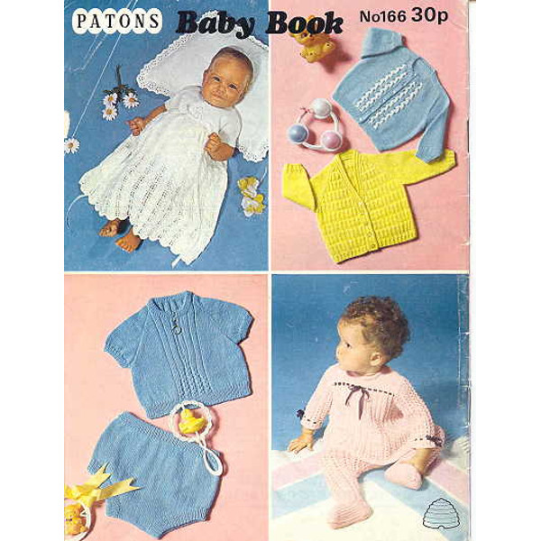 Vintage Coat Jacket Dress Knitting and Crochet Pattern for Baby Patons 166 Baby Book (13).jpg