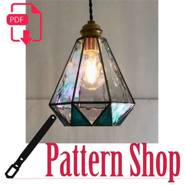 Stained glass printable pattern pendant lamp 056 | Inspire Uplift stained-glass-printable-pattern-pendant-lamp-056-inspire-uplift