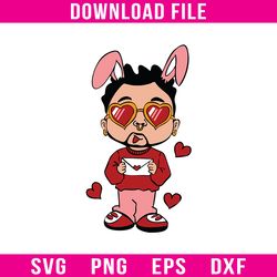 baby bad bunny valentine svg, baby bad bunny svg, cupid svg, benito svg, valentine svg, valentine's day svg -digitalfile