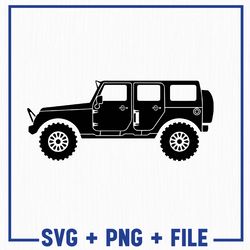 car svg, american flag off road car svg, truck silhouette svg, american classic off road png