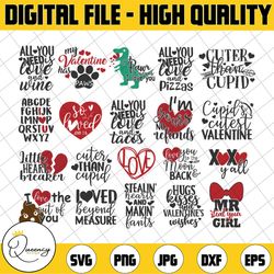 valentines svg bundle | funny love svg cut files | commercial use | instant download | printable vector clip art | valen