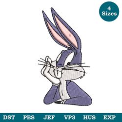 Bug Bunny Machine Embroidery Embroidery Design, Cartoon Embroidery Files,  Kids Embroidery - DST, PES, JEF
