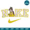 Belle Beauty and the Beast, Embroidery files, Nike Belle Embroidery File 4 sizes, Disney Embroidery Files -Digital File image 1.jpg