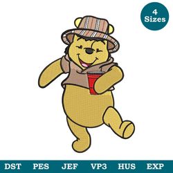 Winnie The Pooh Embroidery design, Winnie The Pooh Embroidery, Embroidery File, cartoon design, Digital Download