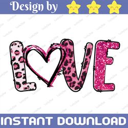 love leopard png for sublimation. valentine's day png | love png | valentine's printable png | valentine png | instant d