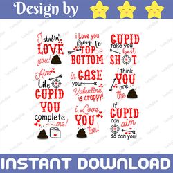 Valentine's Day Toilet Paper SVG Bundle, DXF, EPS, png Files for Cutting Machines Cameo or Cricut - Poop Svg, Valentine