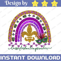 Mardi Gras Rainbow Png Sublimation Design Download, Mardi Gras Design Png, Mardi Gras Rainbow Sublimation Png, Western M
