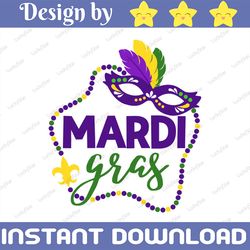Mardi Gras mask png, Sublimation PNG, Printable, sublimate, download - SVG,