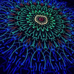 mystical art "aztec maya mandala" uv active home decor shamanic tapestry meditation canvas psychedelic poster