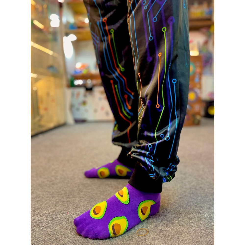 Festival Outfit Psychedelic Pants Party Clothing Blacklight Print Abstract Men Pants 5