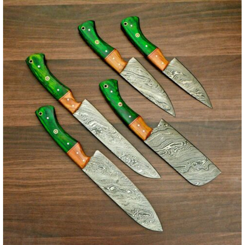 ProfessionalDamascusKitchenKnivesProfessionalChefsetBladeMaster 1jpg
