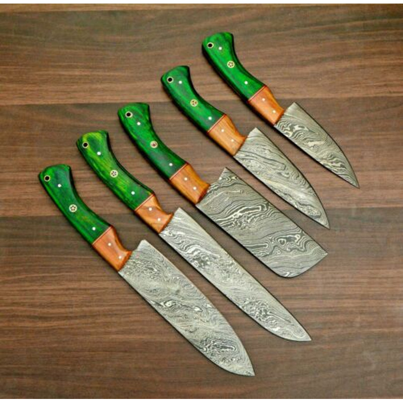 ProfessionalDamascusKitchenKnivesProfessionalChefsetBladeMaster 4jpg