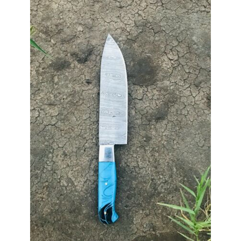 CustomChefKnives DamascusSteelSet for UltimateBBQExperience 2jpg