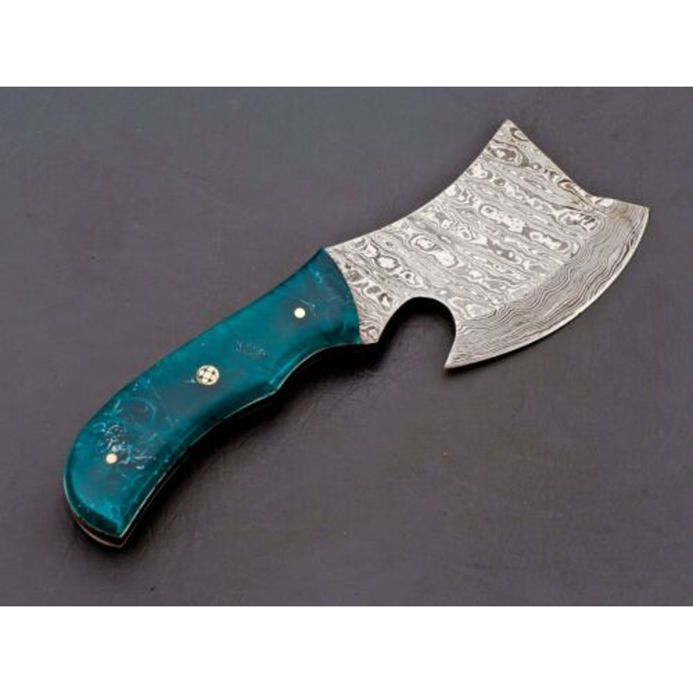 Handmade Damascus Steel Cleaver Chef Knives 4jpg