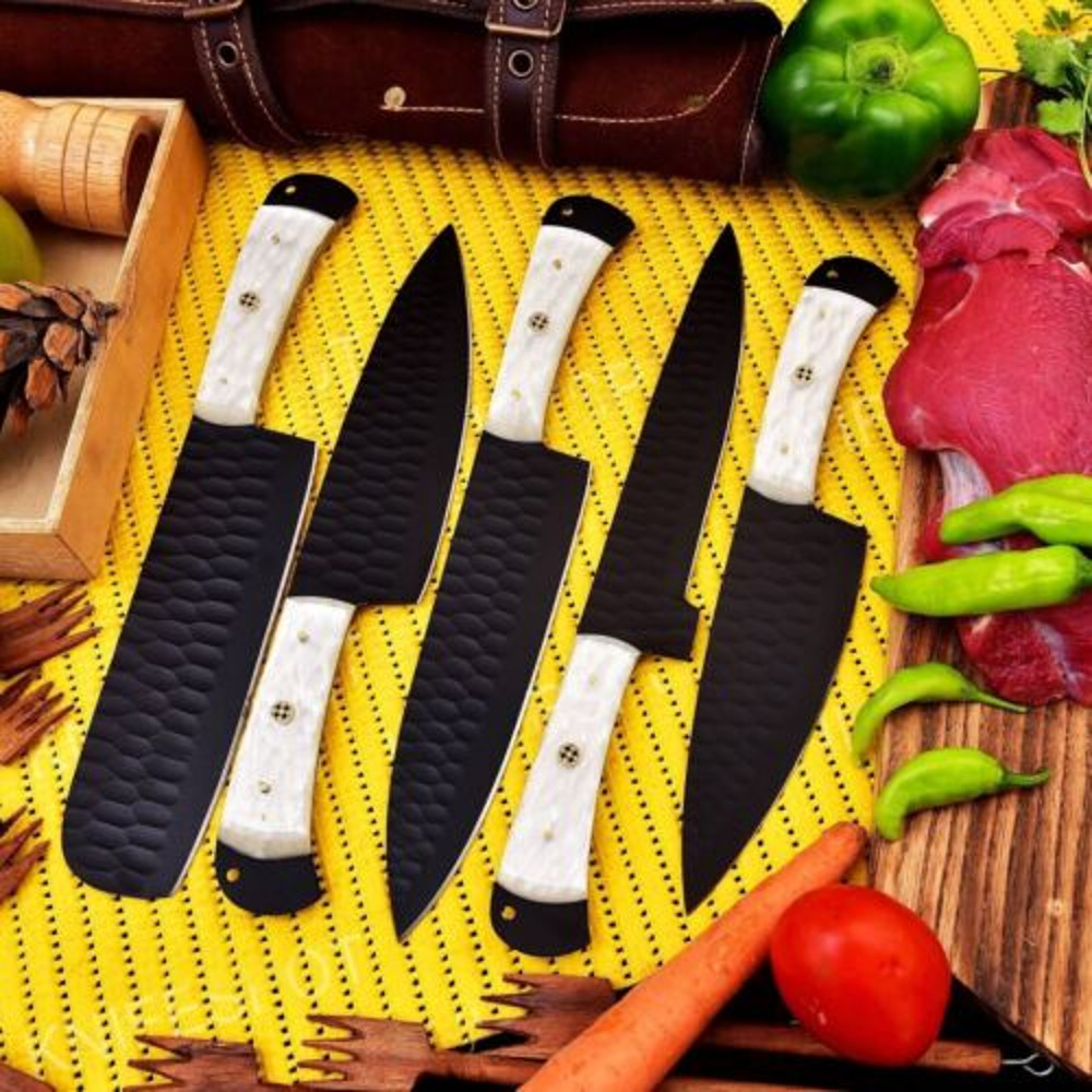 Stainless Steel Professional Chef Knife Set 5 knives 7jpg