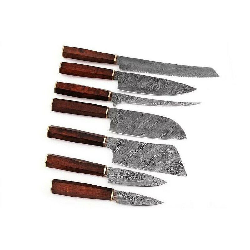 Sharp Damascus Chef Knife Collection 1jpg