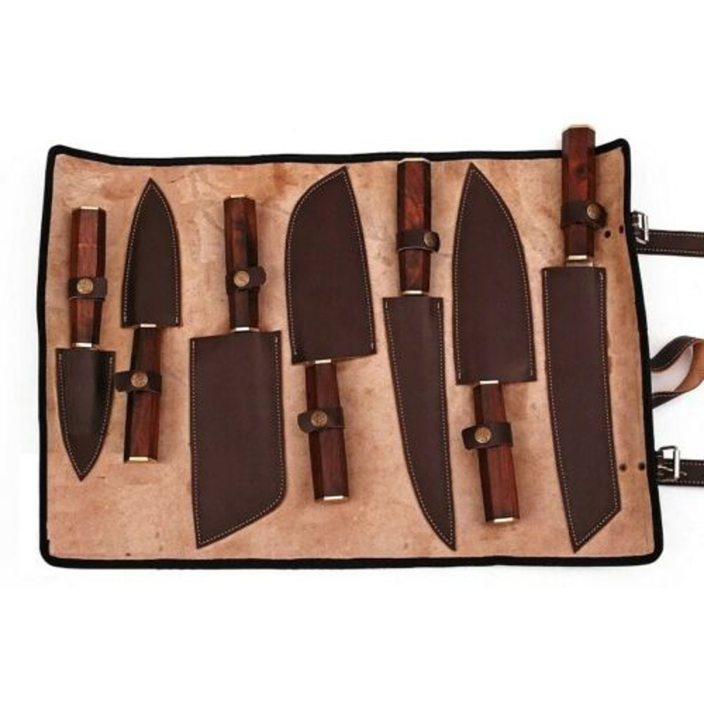 Sharp Damascus Chef Knife Collection 3jpg
