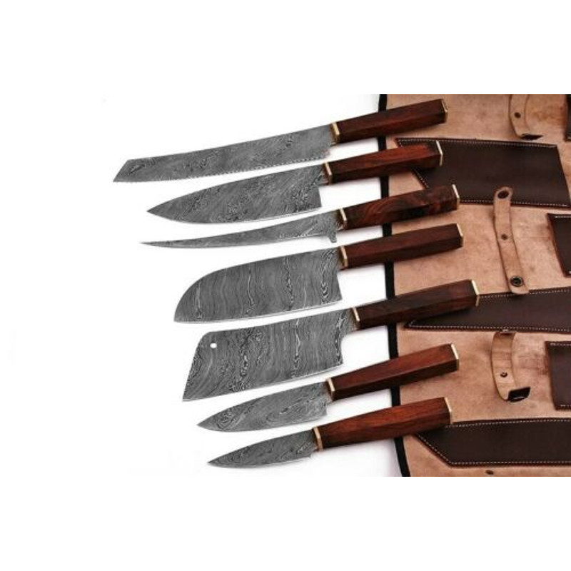 Sharp Damascus Chef Knife Collection 4jpg