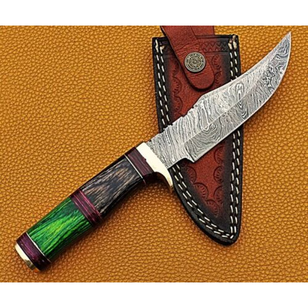Handmade Damascus Fixed Blade for Him Gift Edition 1jpg
