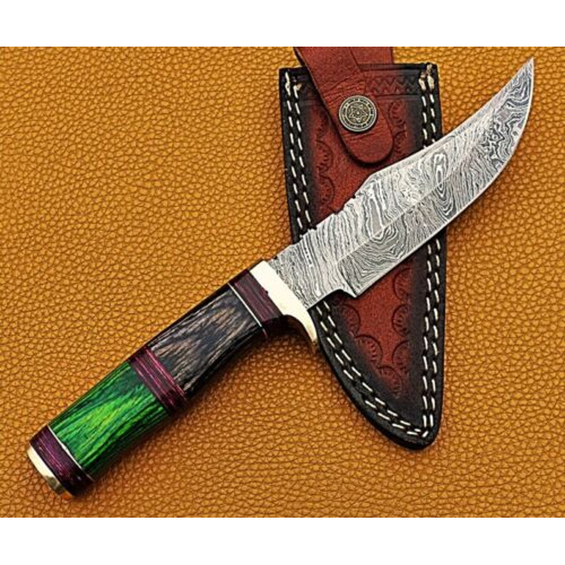 Handmade Damascus Fixed Blade for Him Gift Edition 1jpg