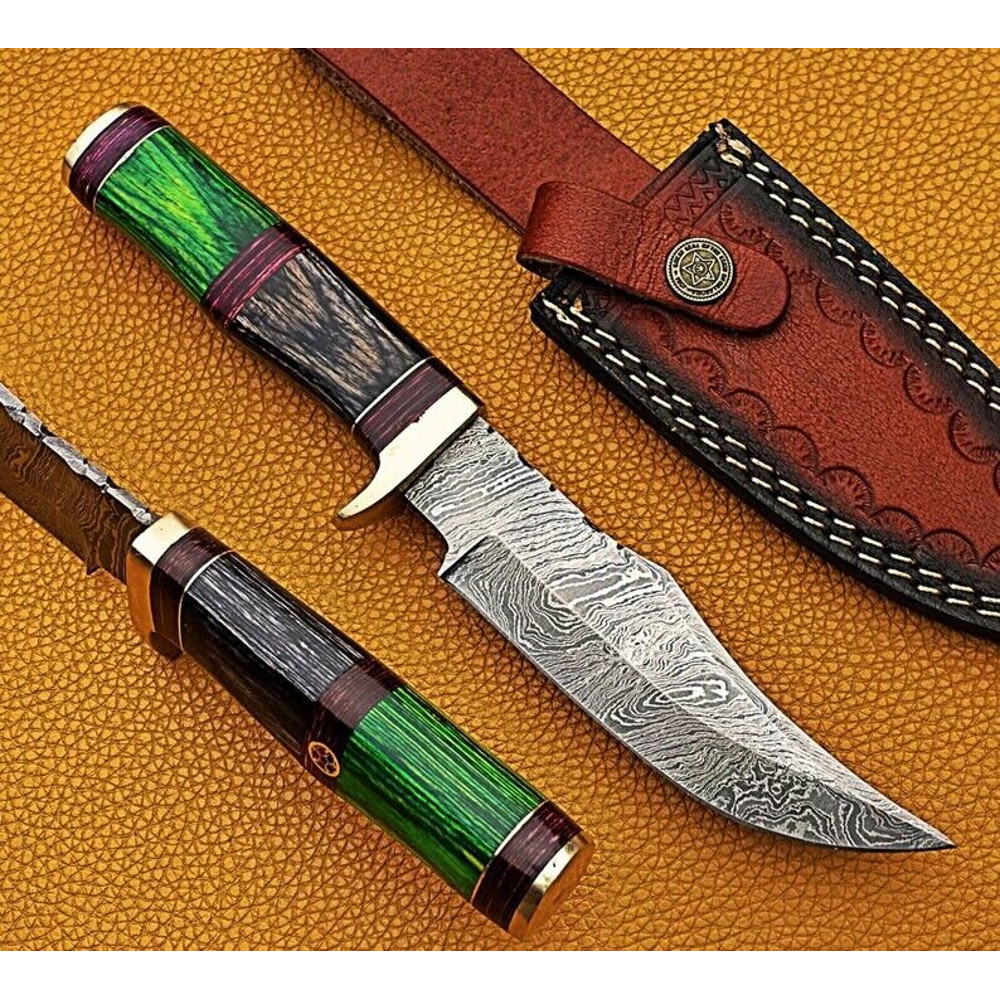 Handmade Damascus Fixed Blade for Him Gift Edition 4jpg