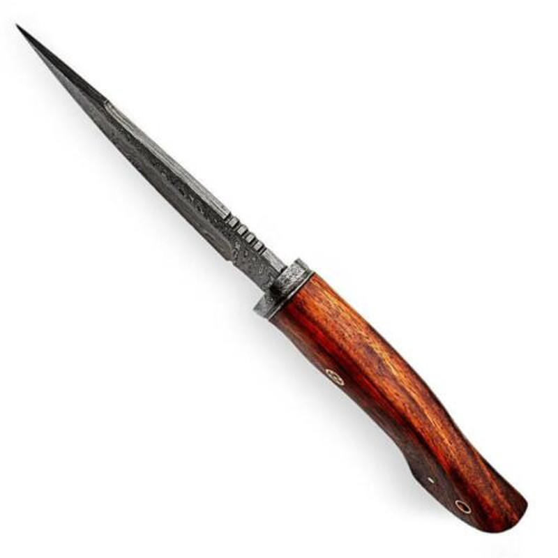 BM Exclusive Handcrafted Damascus Steel Hunting Knife Fixed Blade Full Tang Perfect Gift for Him