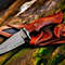 BM Exclusive Handcrafted Damascus Steel Hunting Knife Fixed Blade Full Tang Perfect Gift for Him