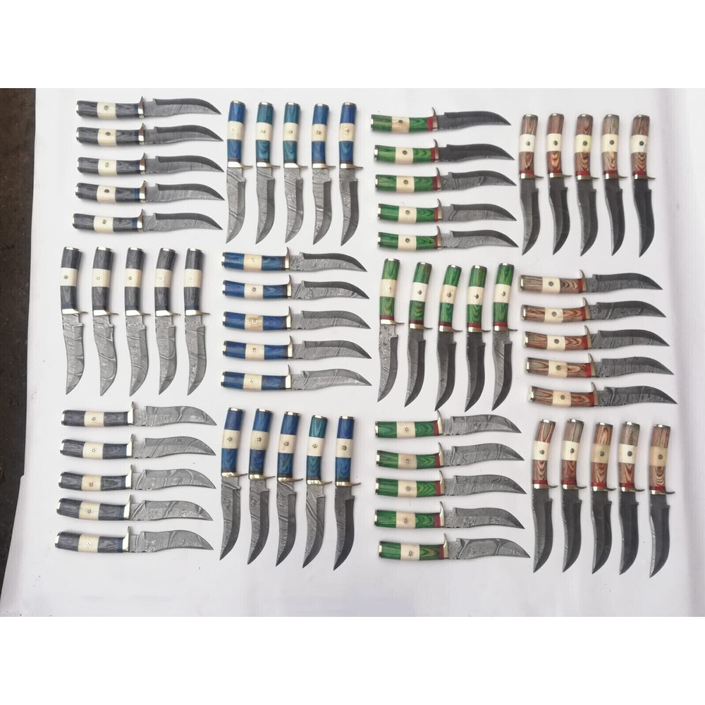 Setof20HandmadeDamascusSteelSkinnerHuntingKnivesBladesofGloryBladeMaster 2jpg
