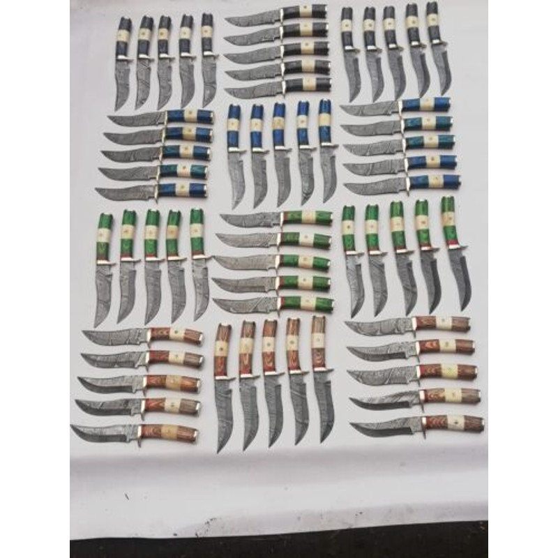 Setof20HandmadeDamascusSteelSkinnerHuntingKnivesBladesofGloryBladeMaster 3jpg