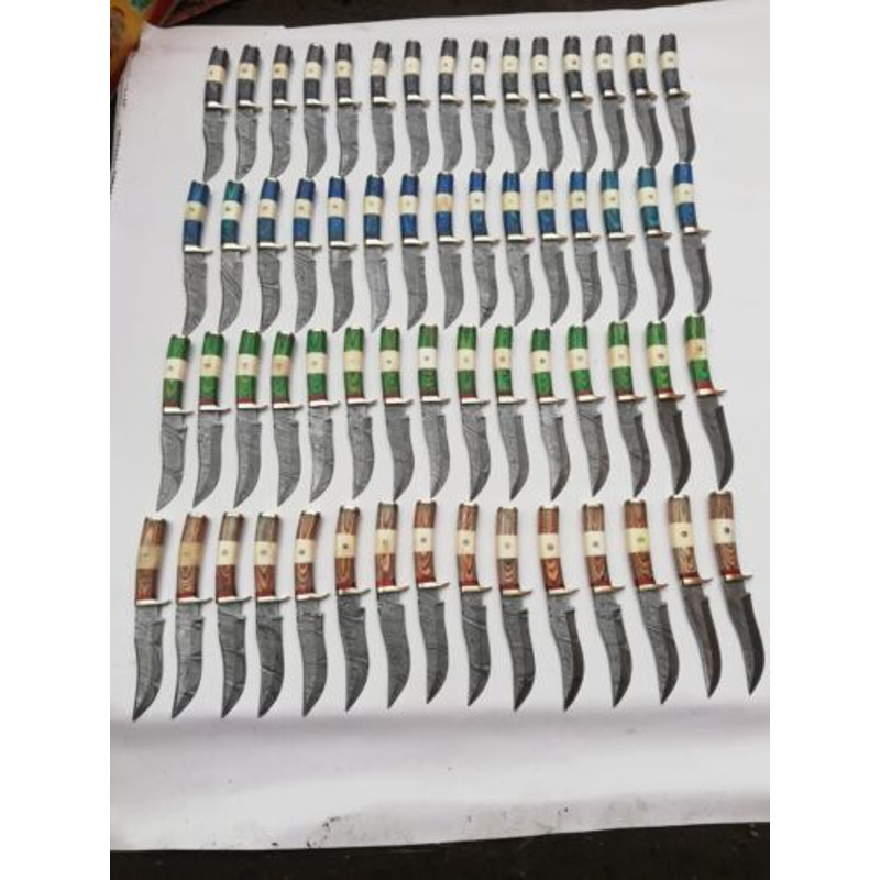 Setof20HandmadeDamascusSteelSkinnerHuntingKnivesBladesofGloryBladeMaster 6jpg