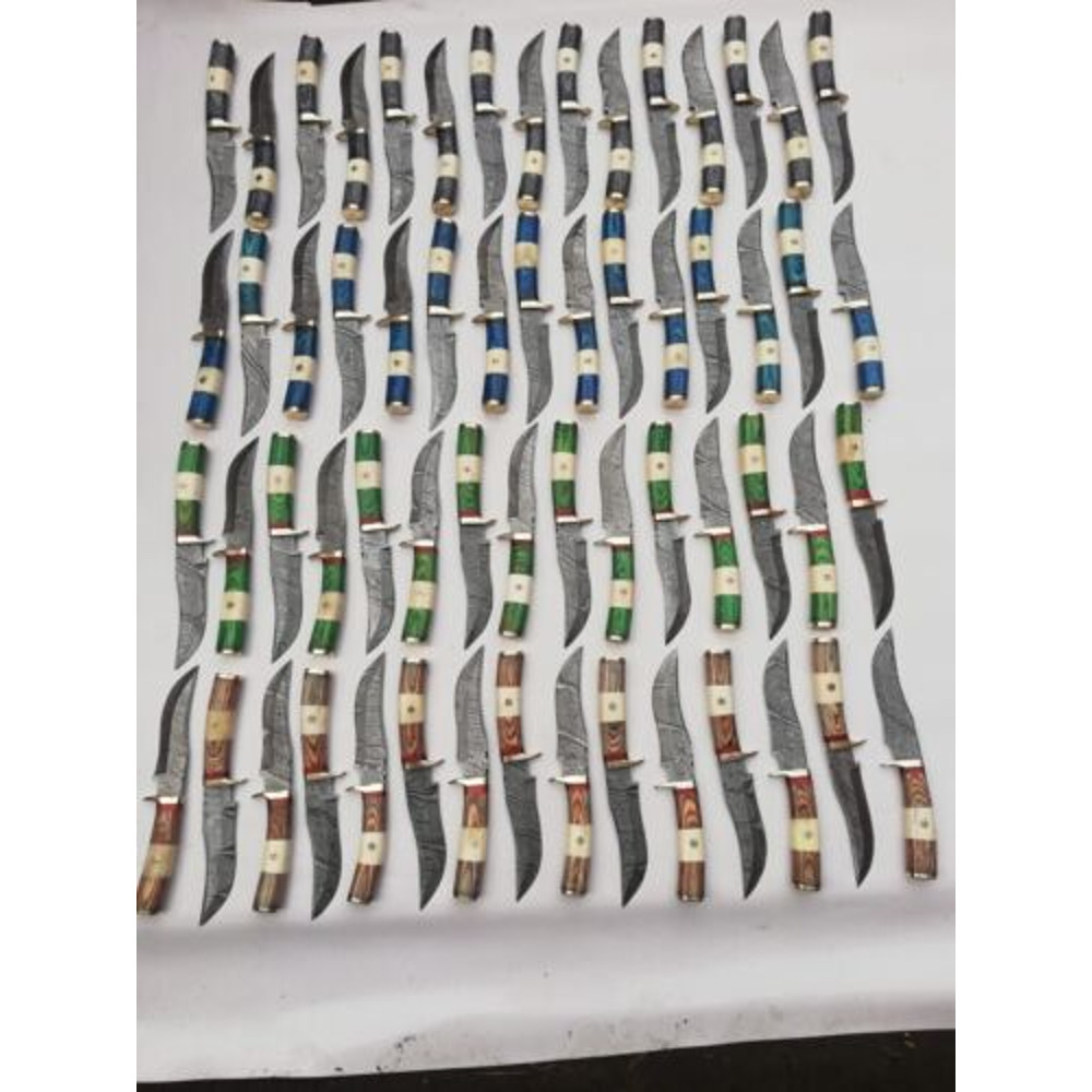 Setof20HandmadeDamascusSteelSkinnerHuntingKnivesBladesofGloryBladeMaster 7jpg