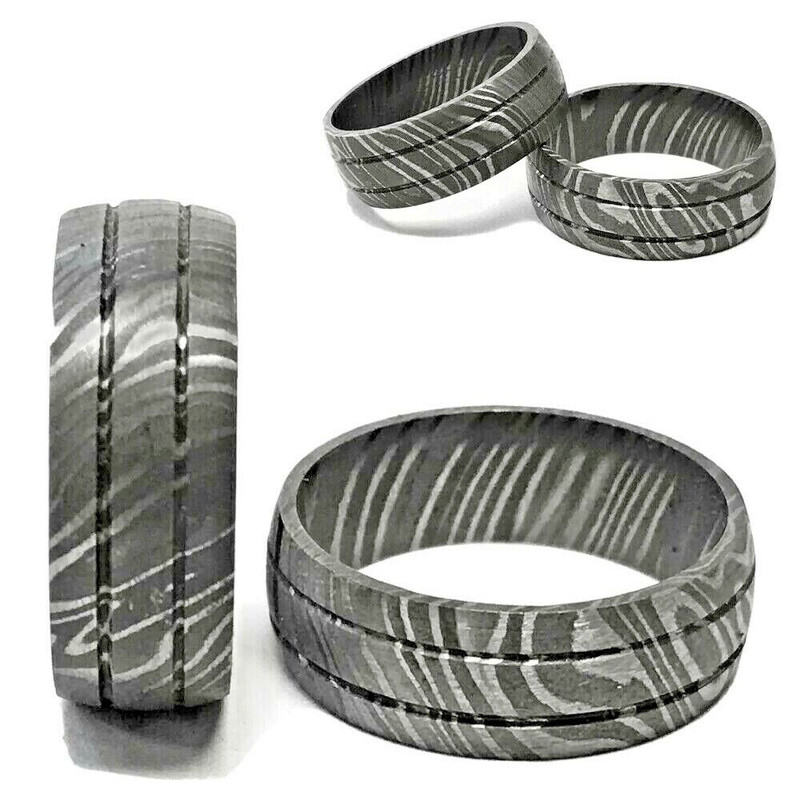 Timeless_Craftsmanship Men's_Damascus_Wedding_Band - Perfect_Engagement_&_Anniversary_Gift (1).jpg