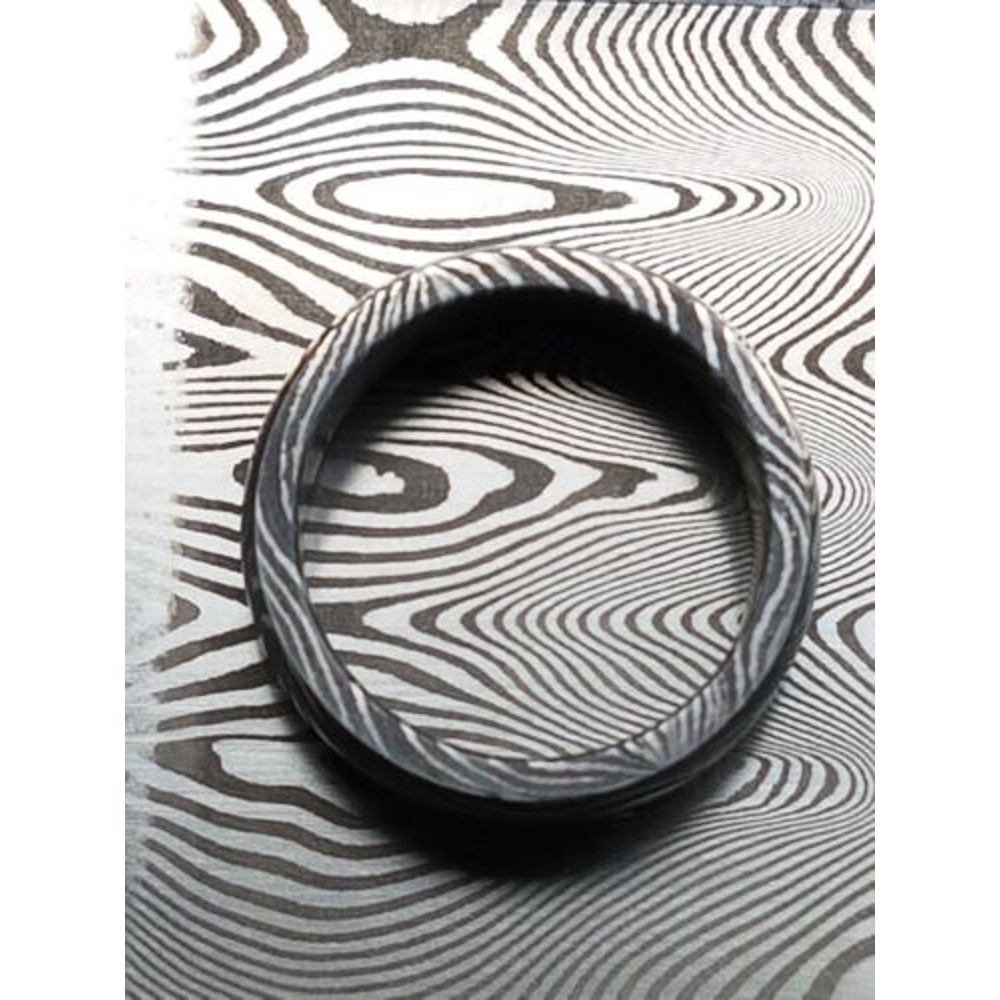 StrikingMensBlackDamascusWeddingRingUniqueBandforEngagementsPerfectMensJewelry 1