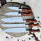 PremiumCustomHandmadeStainlessSteel5PieceKitchenKnivesSetwithChefBBQandButcherKnive