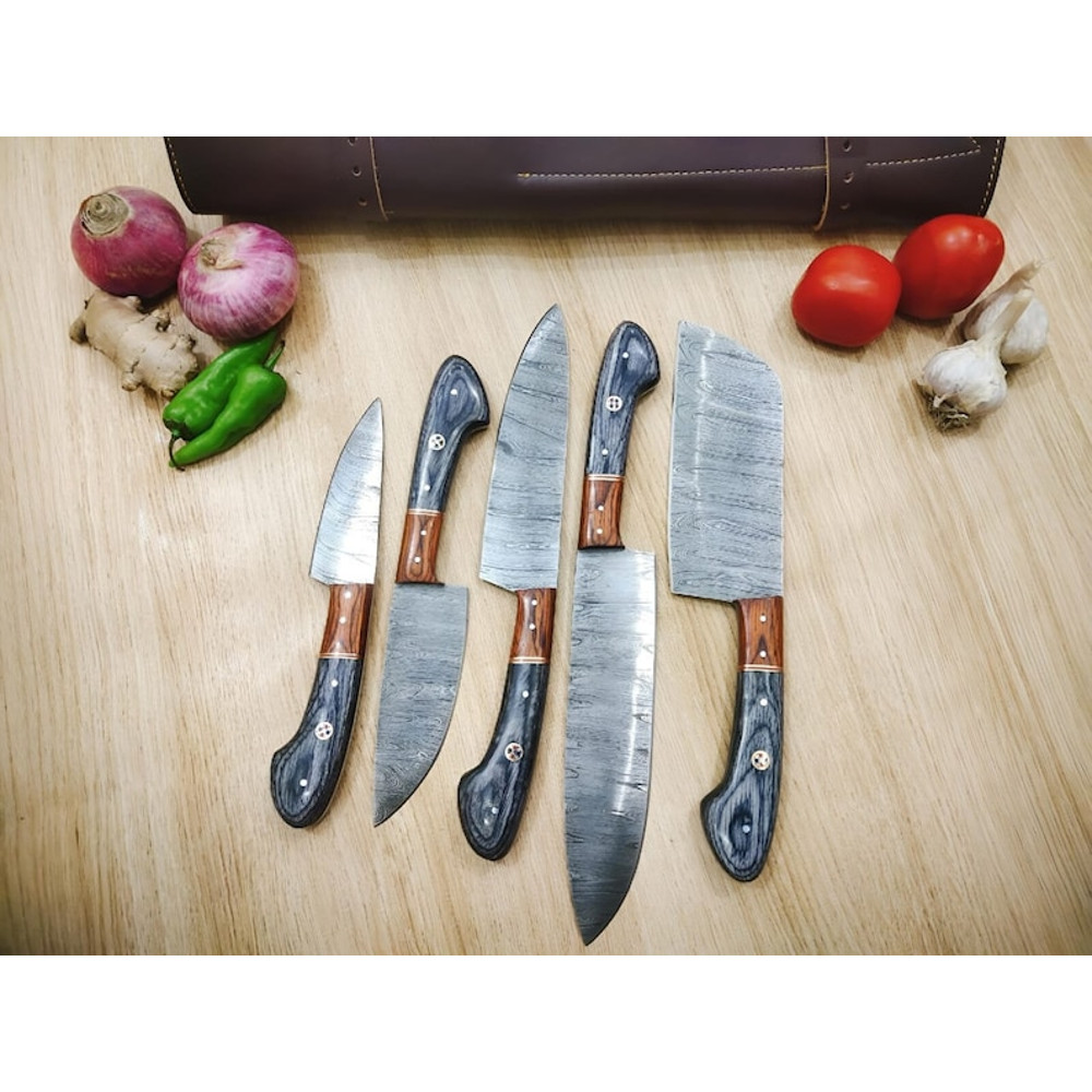 Handmade_Damascus_Chef_Set_-_5_Pcs,_Wooden_Handle,_Sheath_Cover_-_Ideal_Kitchen_Gift_for_Anniversary,_Groomsmen (5).jpg