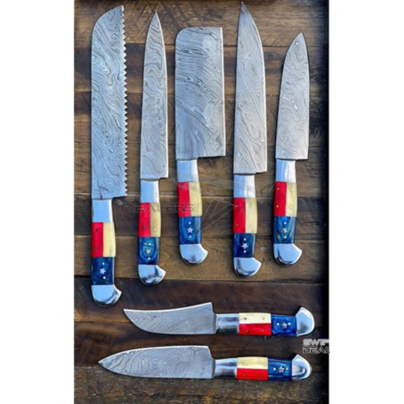 7in1 Perfection Damascus Steel Knives for Every Task 6png