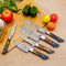 5PieceCustomDamascusSteelChefKnifeSetUnleashCulinaryPrecision 2png