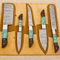 5PieceCustomDamascusSteelChefKnifeSetUnleashCulinaryPrecision 4png